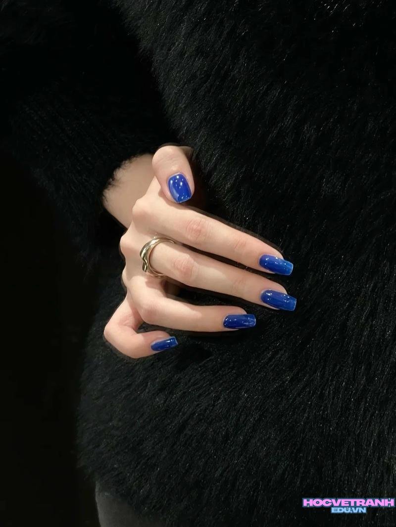 Khám phá kho ảnh nail màu xanh coban cực đẹp