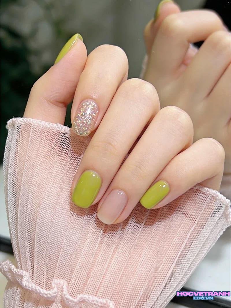 Khám phá kho ảnh nail màu xanh lá cực đẹp