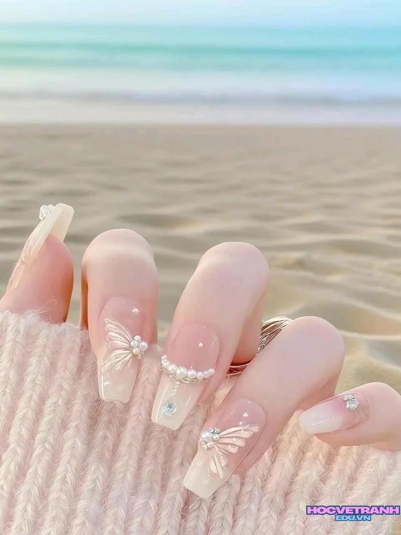 Khám phá kho ảnh nail ngọc trai cực đẹp