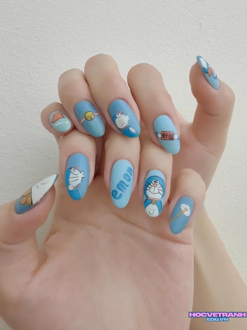 Khám phá kho ảnh nail vẽ doraemon cực đẹp