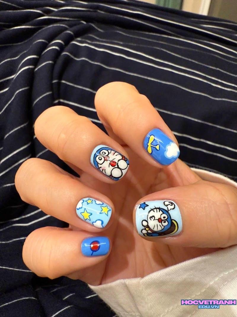 Khám phá kho ảnh nail vẽ doraemon cuốn hút