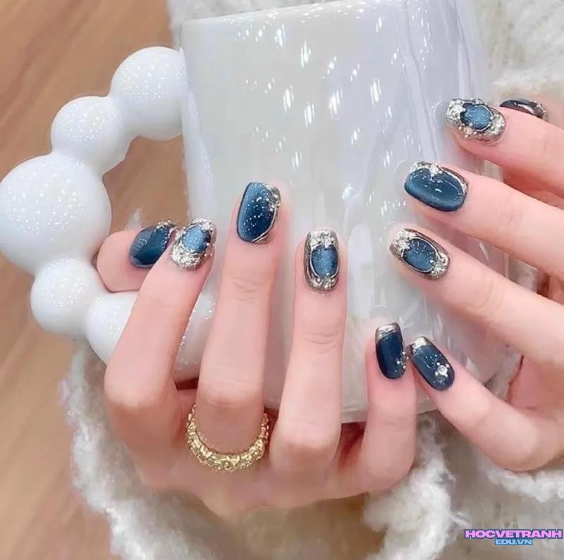 Khám phá kho ảnh nail xanh dương cực đẹp