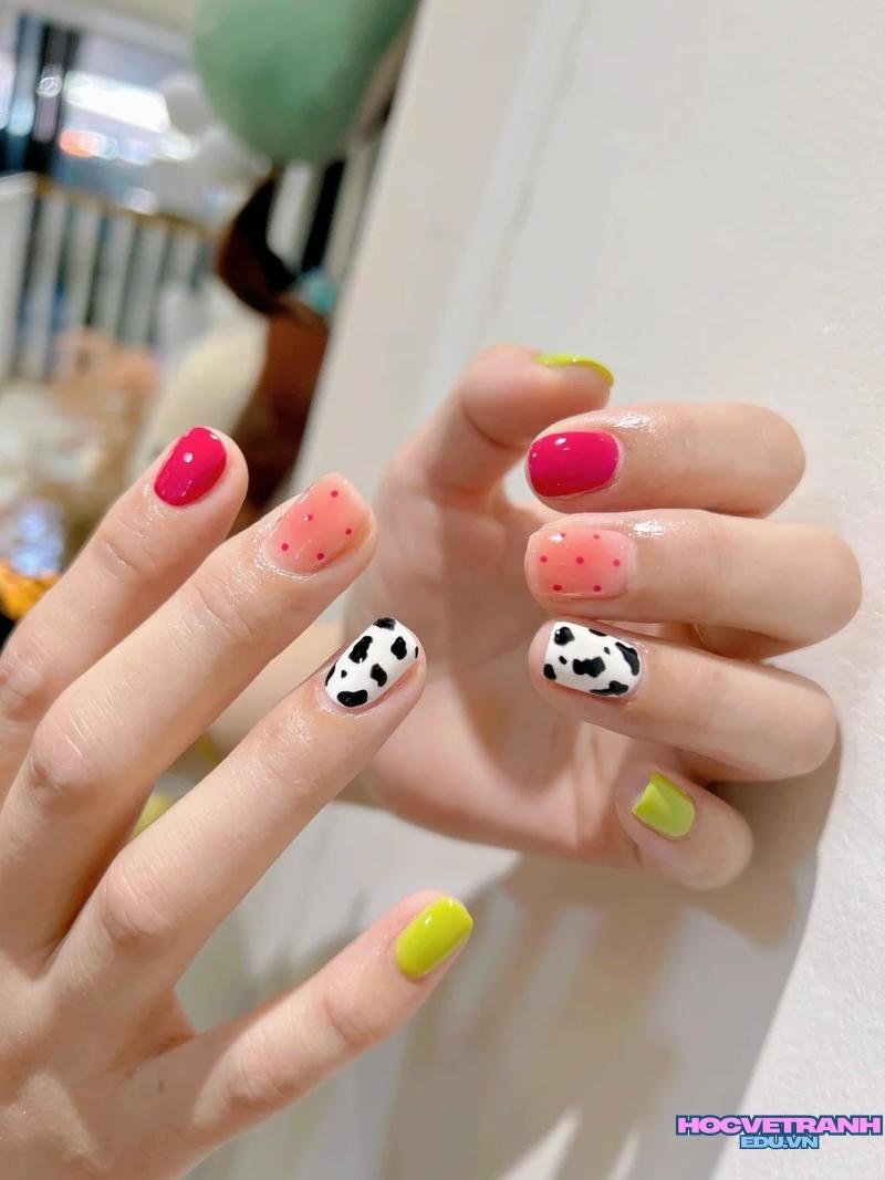 Loạt ảnh nail bò sữa đẹp