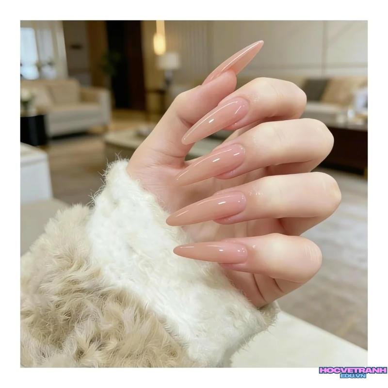 Loạt ảnh nail màu nude đẹp