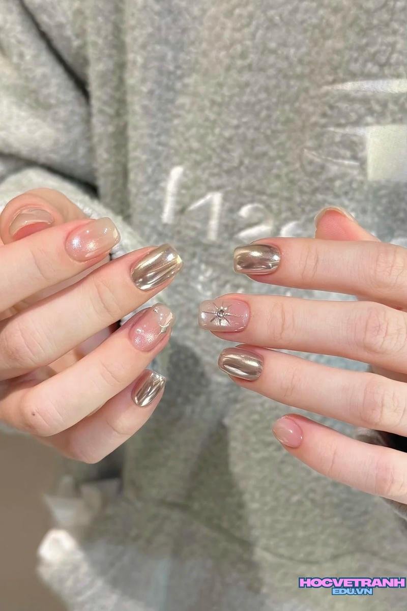 Loạt ảnh nail tráng gương đẹp