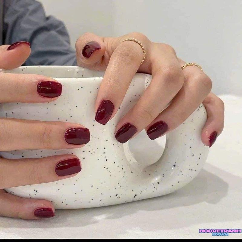 Ngắm ảnh nail 1 màu hot