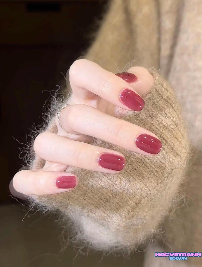 Ngắm ảnh nail 1 màu mới