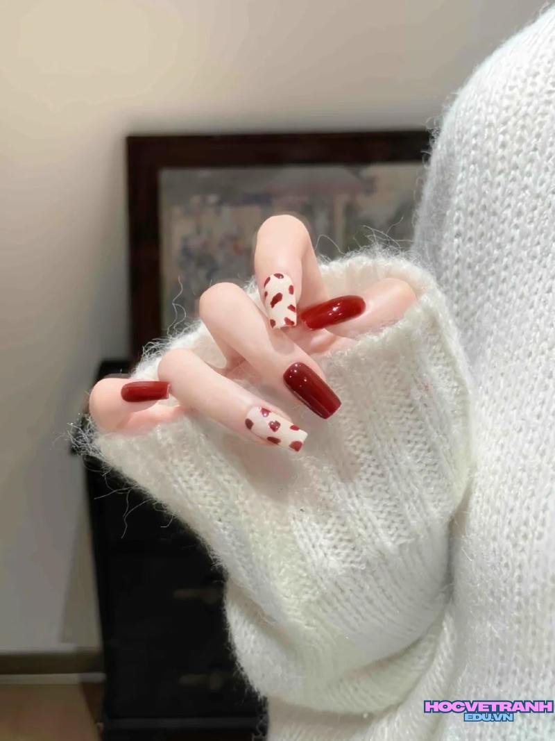 Ngắm ảnh nail 2 màu mới