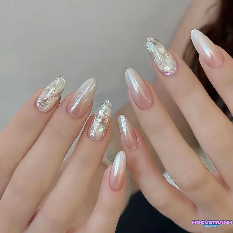 Ngắm ảnh nail ẩn xà cừ hot