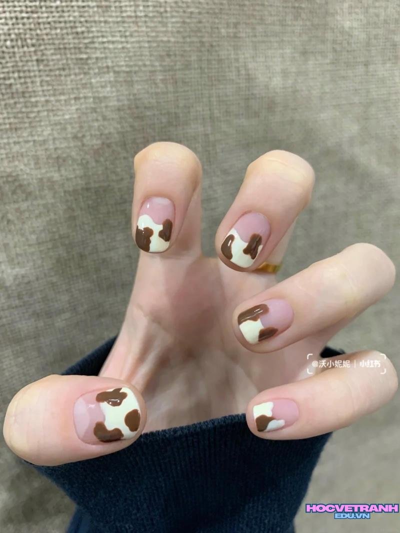 Ngắm ảnh nail bò sữa hot