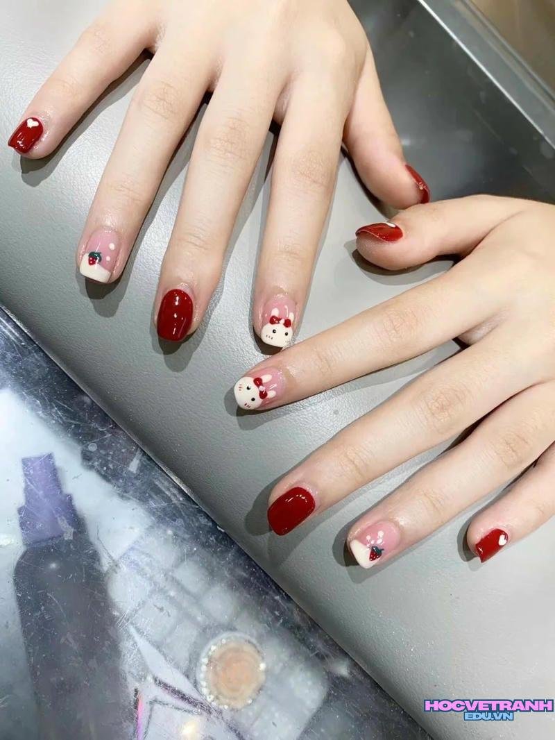 Ngắm ảnh nail con thỏ mới