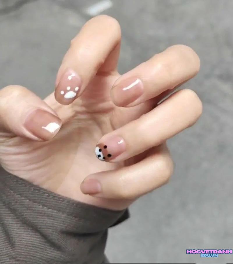 Ngắm ảnh nail gấu hot