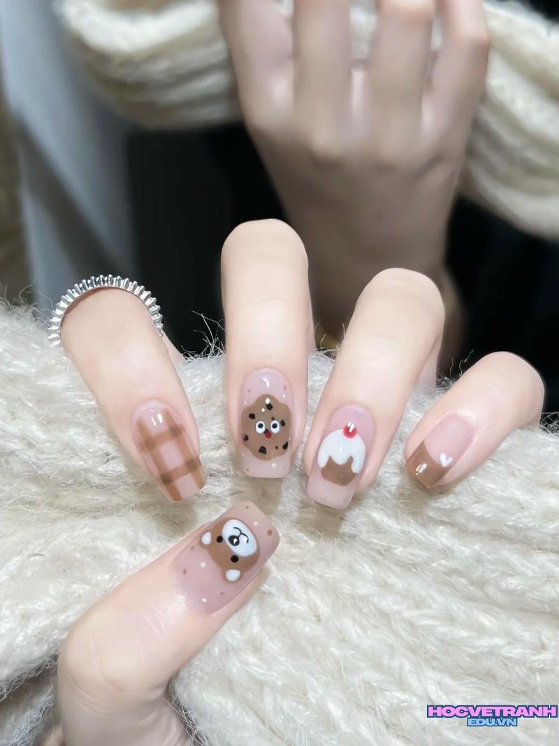 Ngắm ảnh nail hình con vật mới