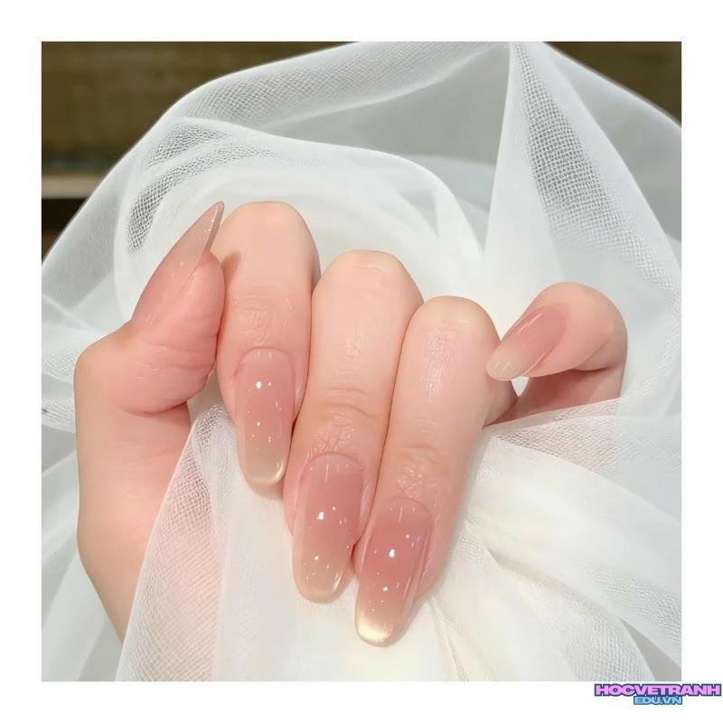 Ngắm ảnh nail màu nude hot