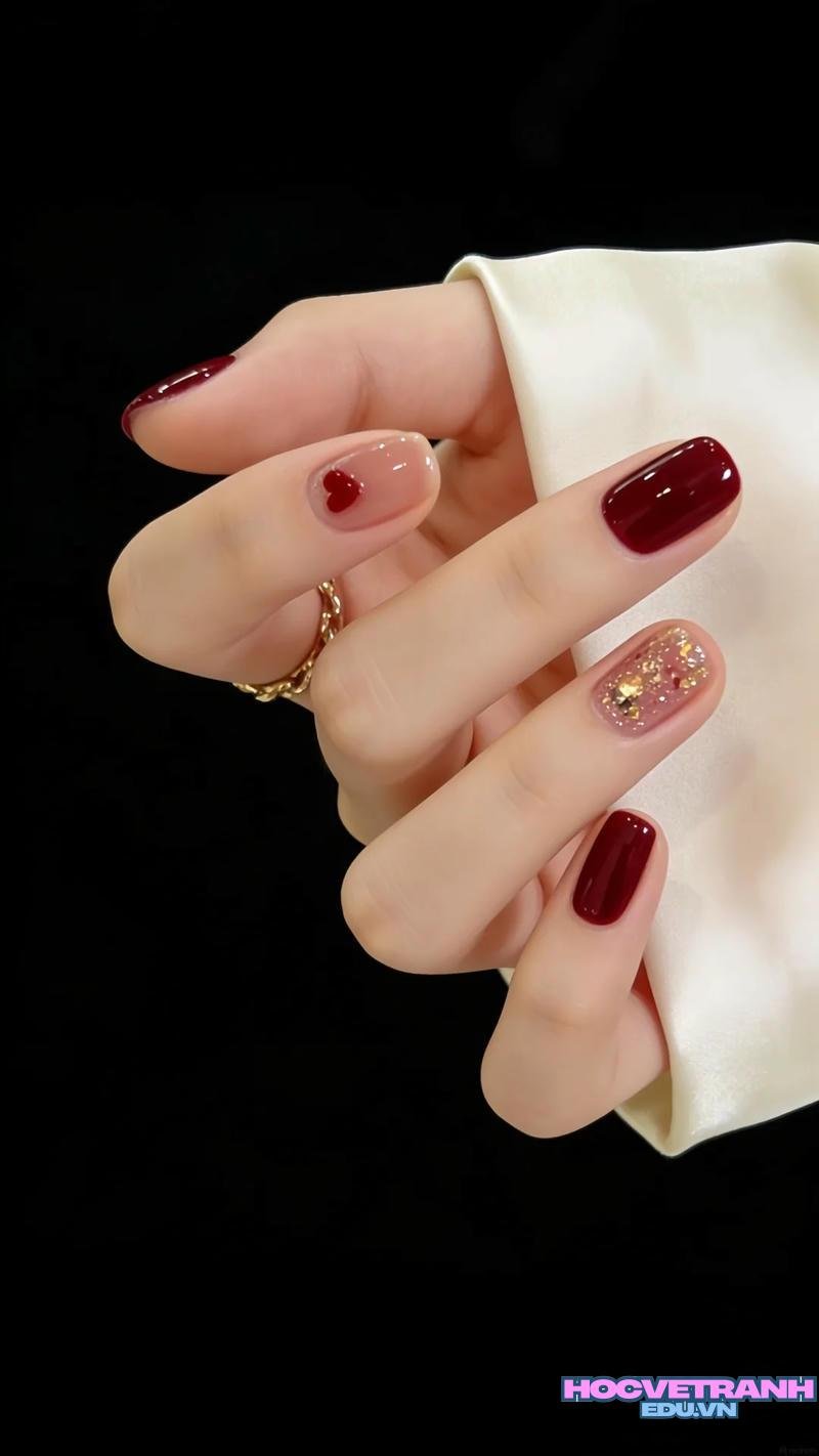 Ngắm ảnh nail móng ngắn mới