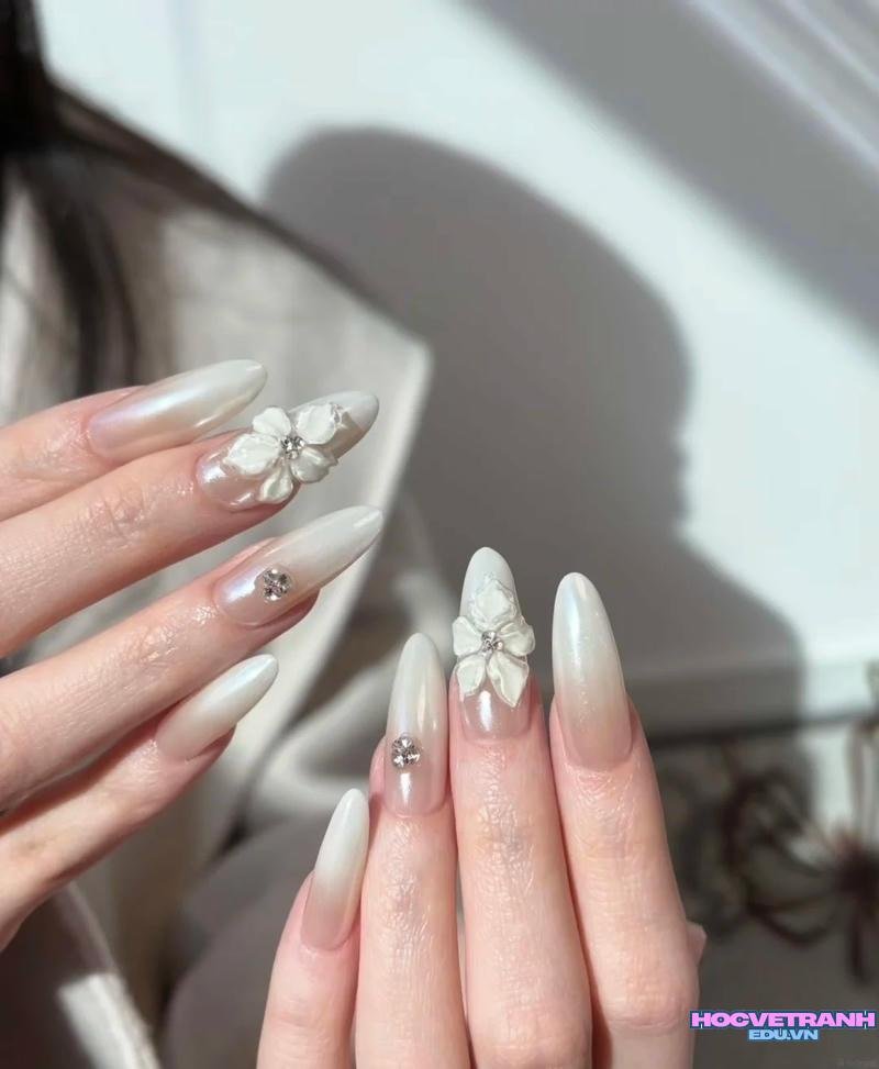 Ngắm bộ ảnh nail cô dâu mới chất lượng cao