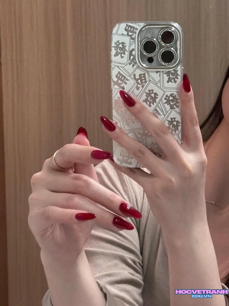 Ngắm bộ ảnh nail đỏ đẹp mới chất lượng cao
