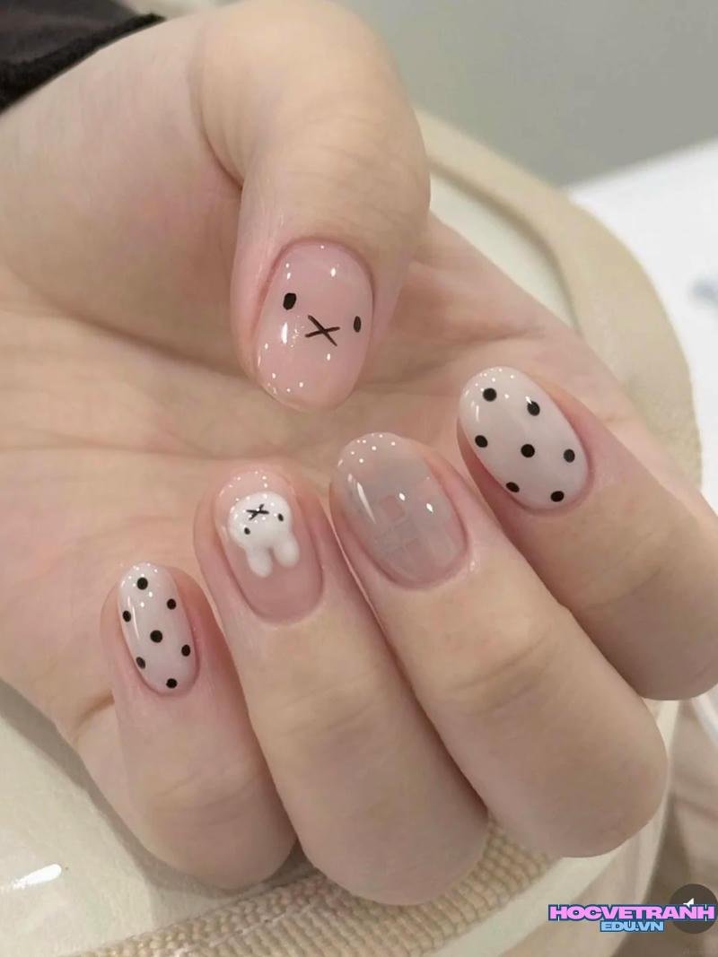 Ngắm bộ ảnh nail đơn giản cho học sinh mới chất lượng cao