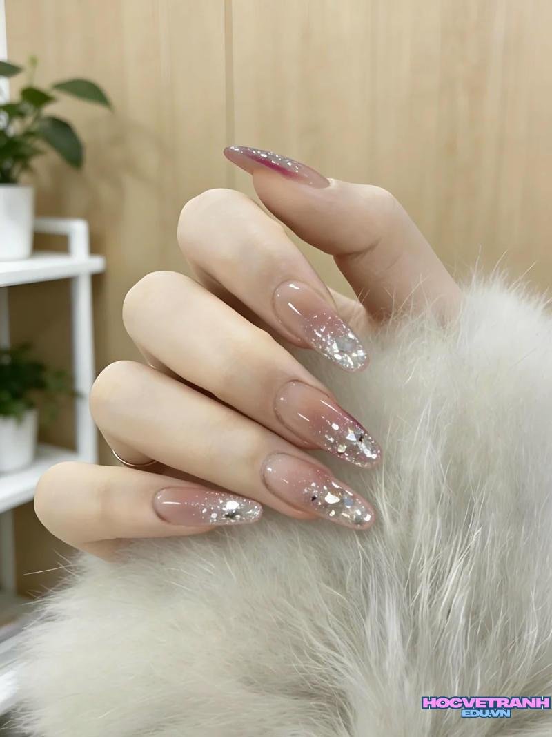 Ngắm bộ ảnh nail kim tuyến mới chất lượng cao