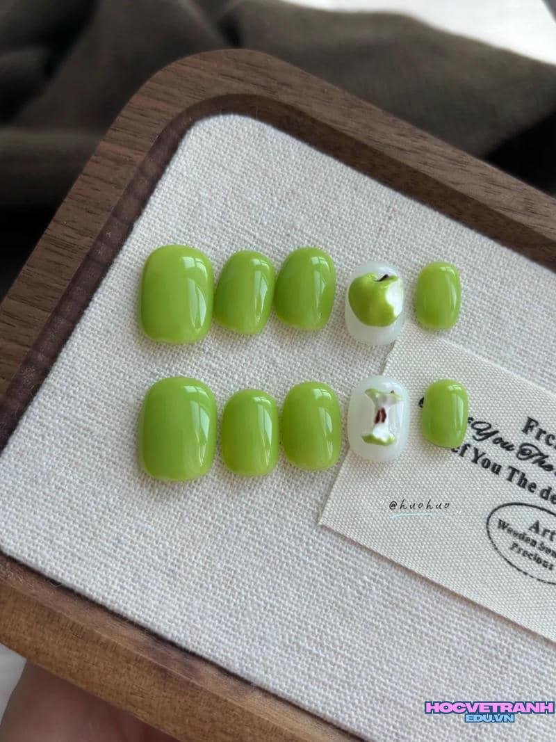 Ngắm bộ ảnh nail màu xanh bơ mới chất lượng cao