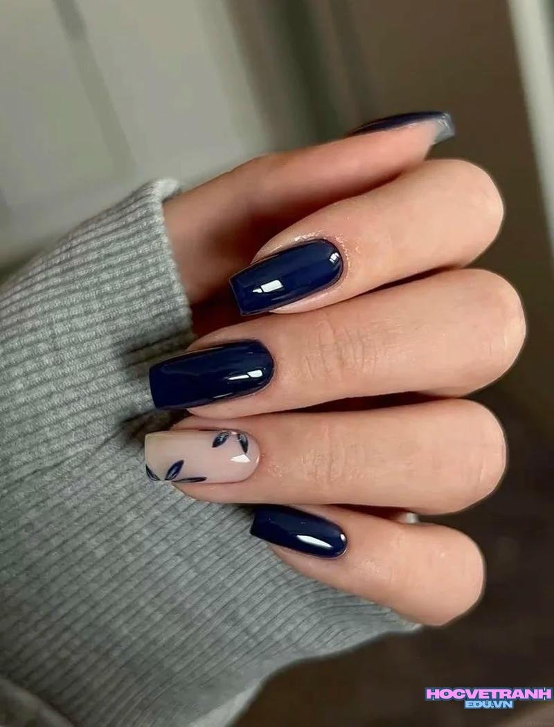 Ngắm bộ ảnh nail màu xanh coban cực hot
