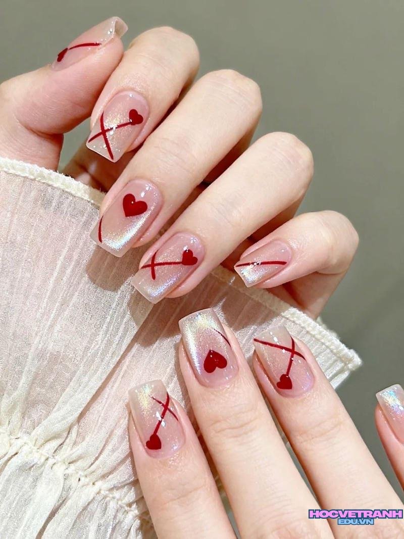 Ngắm bộ ảnh nail trái tim cực hot
