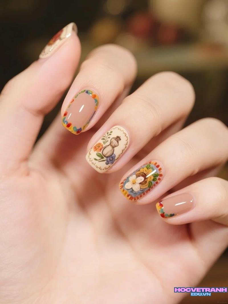 Ngắm bộ ảnh nail vẽ cute mới chất lượng cao