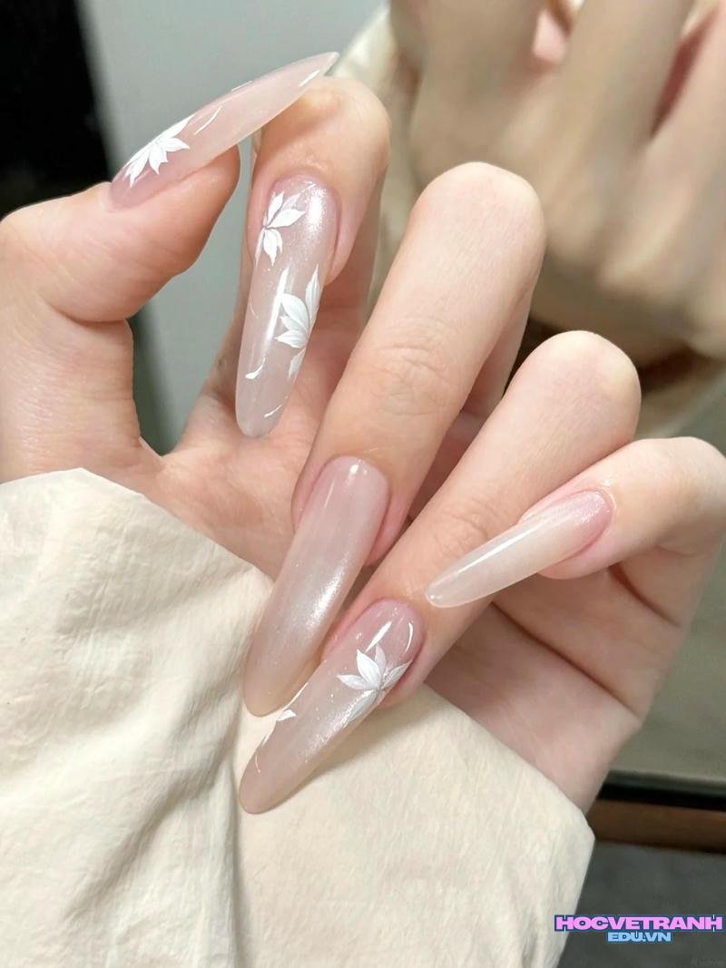 Ngắm bộ ảnh nail vẽ hoa cực hot