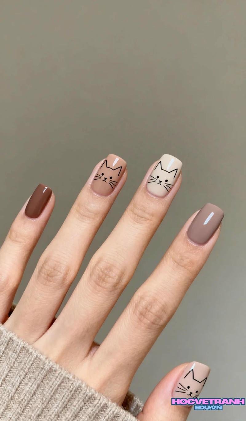 Tải ảnh nail con mèo mới nhất