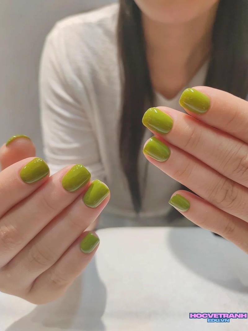 Tải ảnh nail màu xanh bơ mới nhất