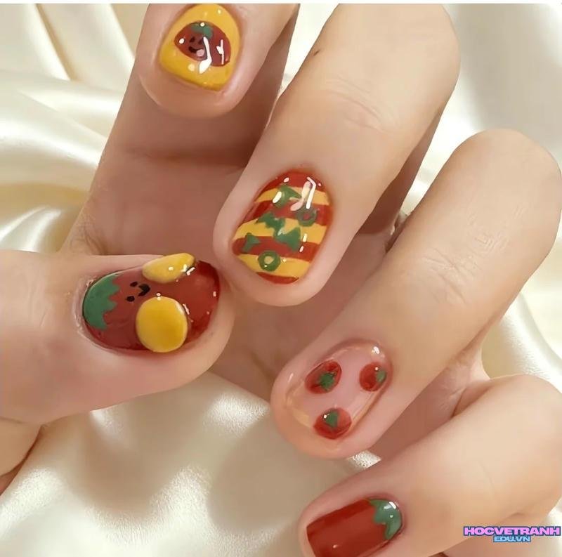 Tải ảnh nail vẽ cute mới nhất