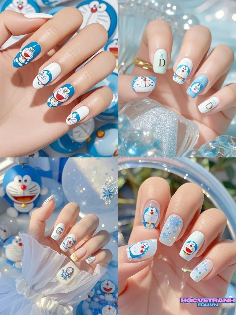 Tải ảnh nail vẽ doraemon mới nhất