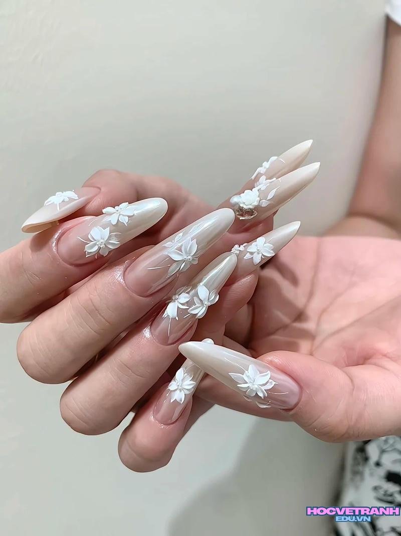 Tải ảnh nail vẽ hoa mới nhất