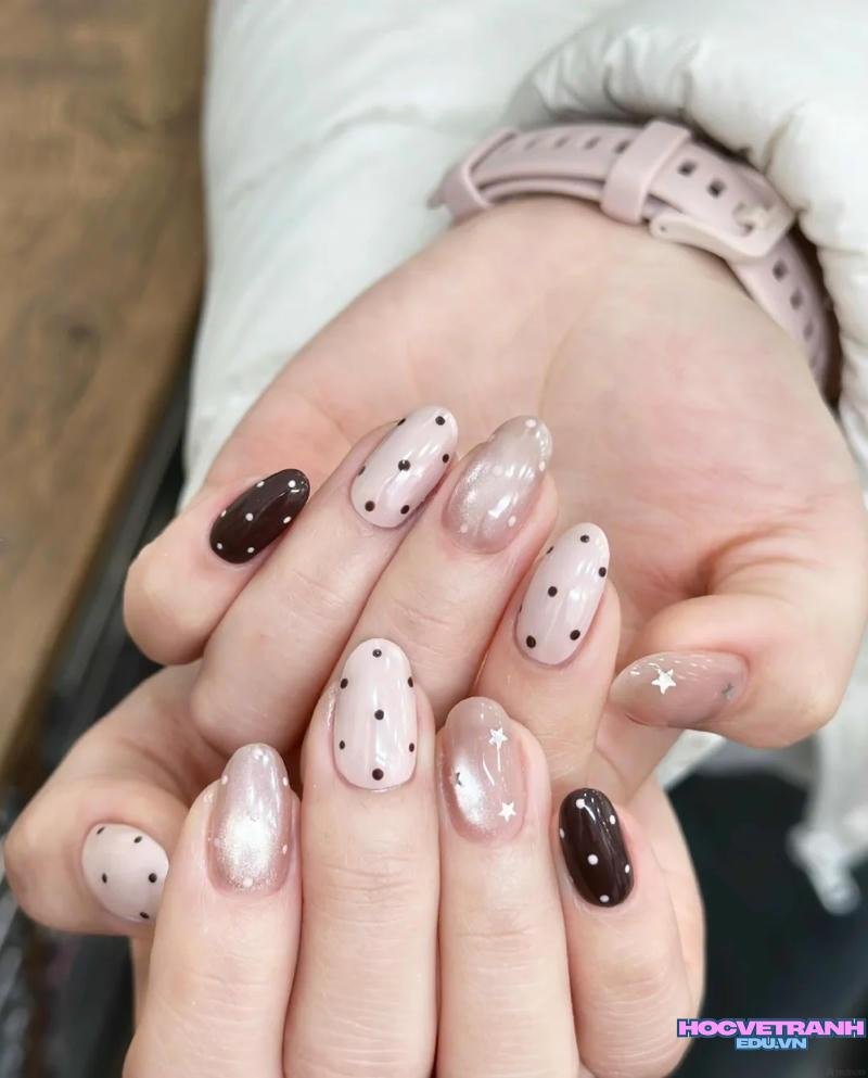 Tải về ảnh nail chấm bi mới