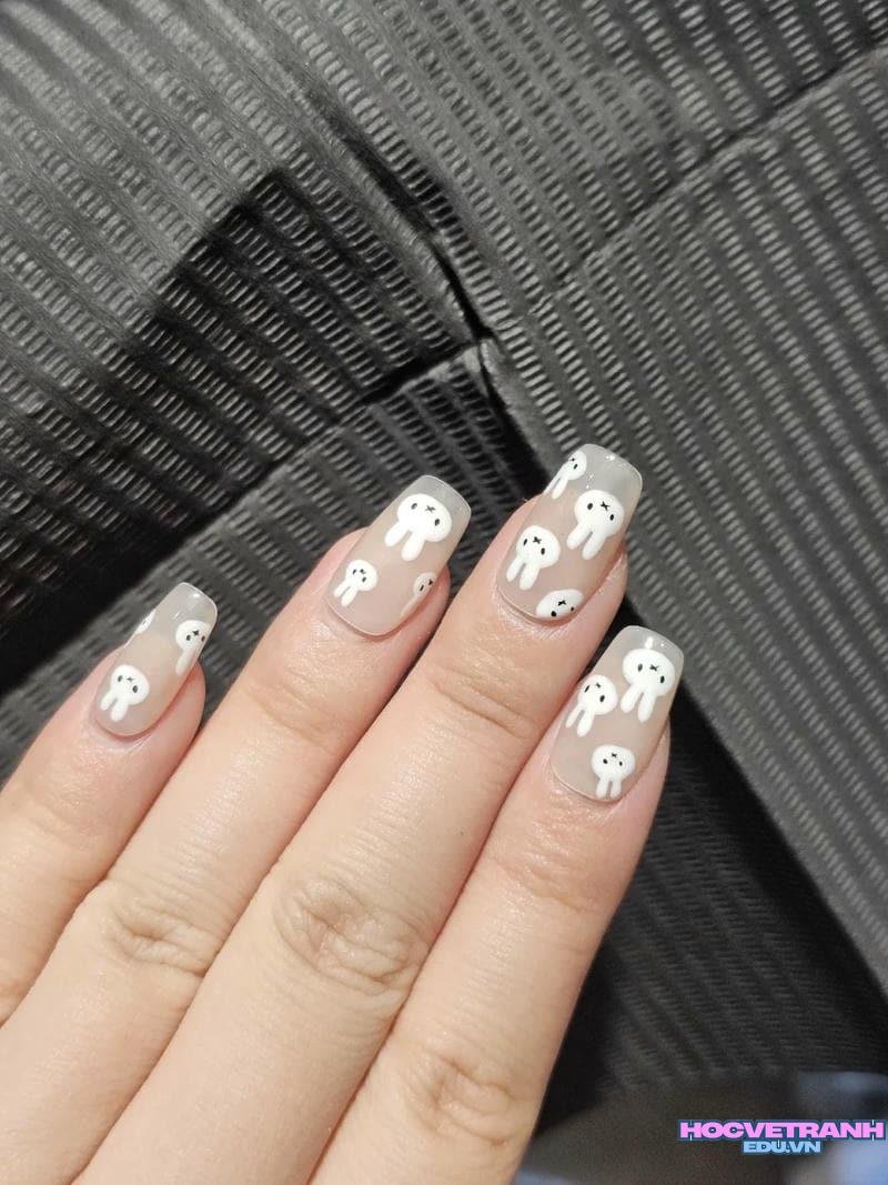 Tải về ảnh nail con thỏ miễn phí