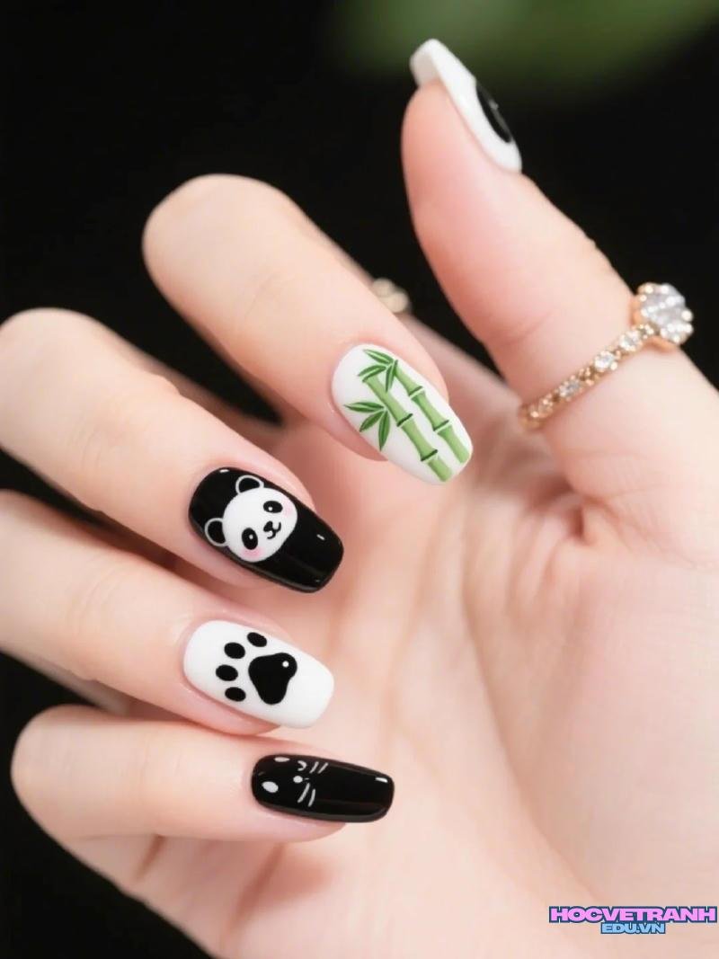 Tải về ảnh nail gấu trúc miễn phí
