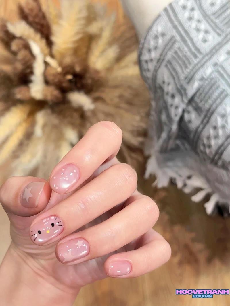 Tải về ảnh nail hello kitty miễn phí