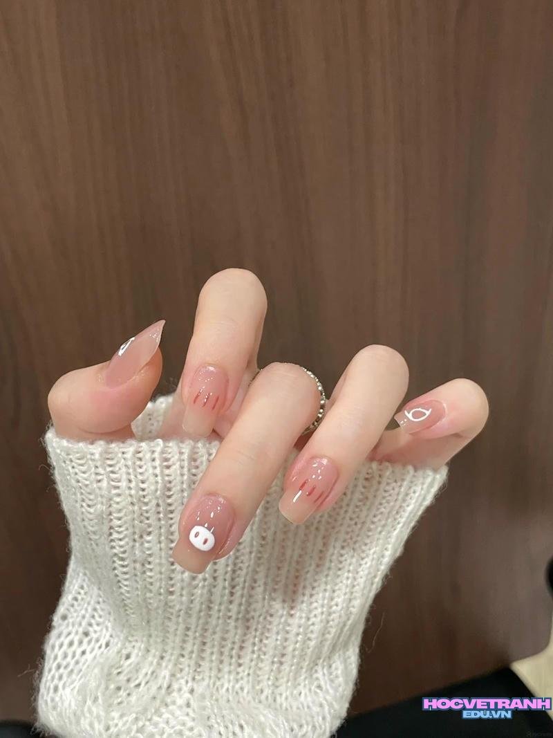 Tải về ảnh nail hình con heo miễn phí