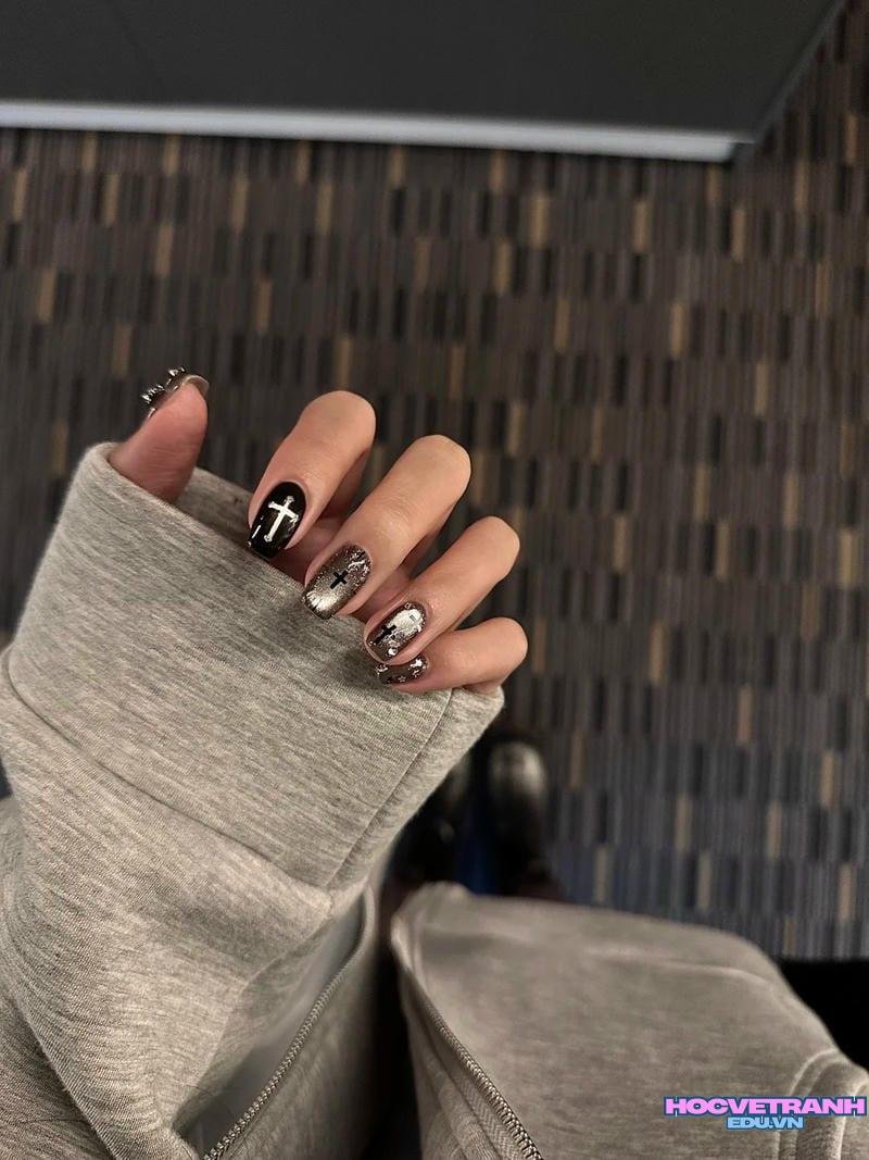 Tải về ảnh nail màu đen miễn phí