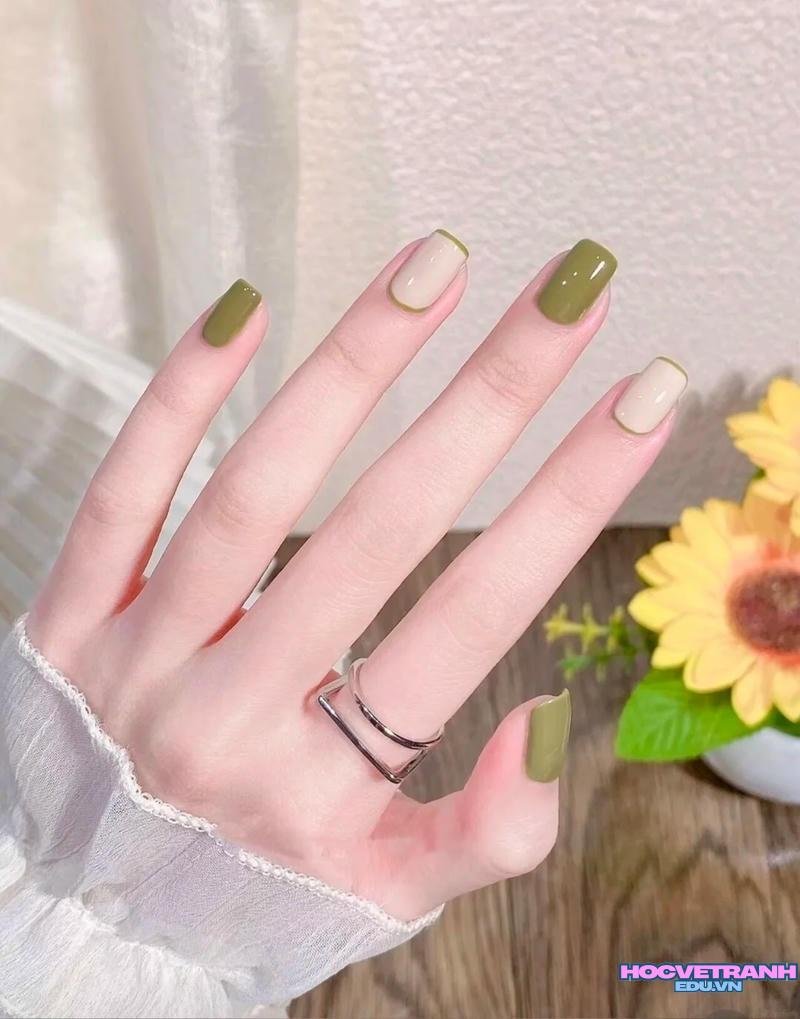Tải về ảnh nail màu xanh lá miễn phí