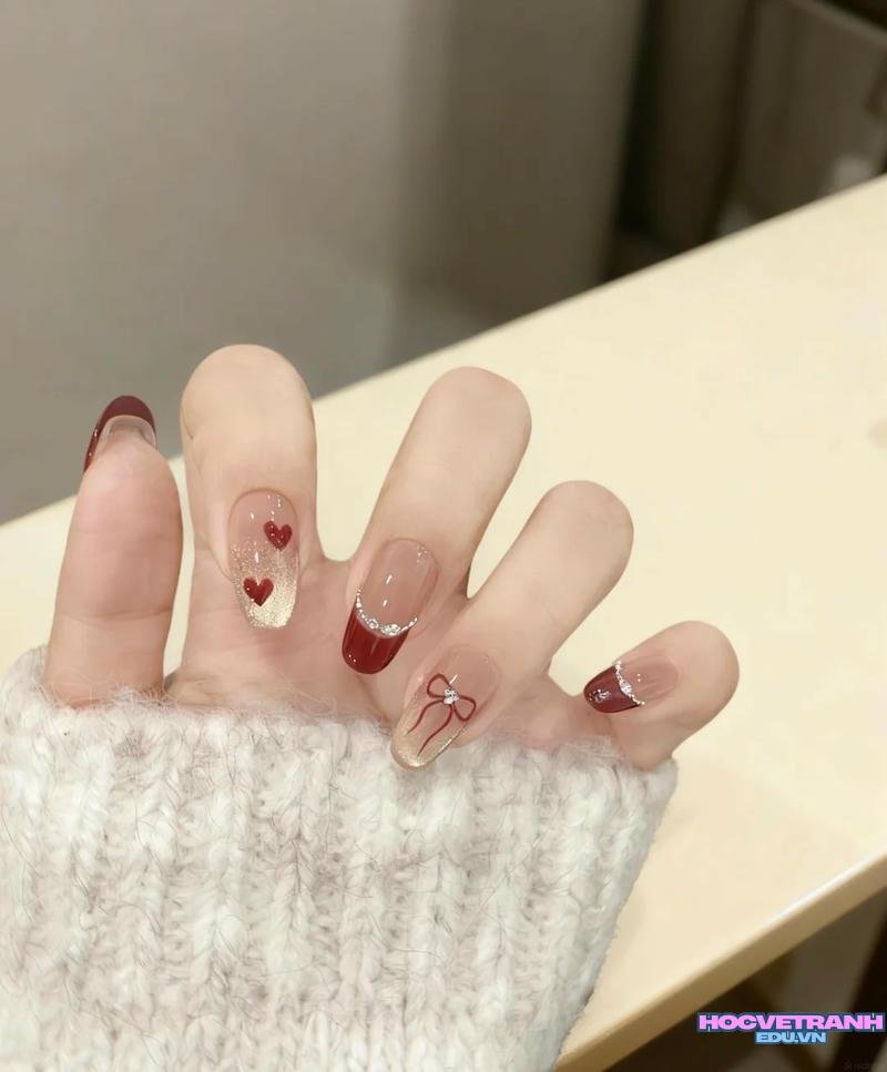 Tải về ảnh nail trái tim mới