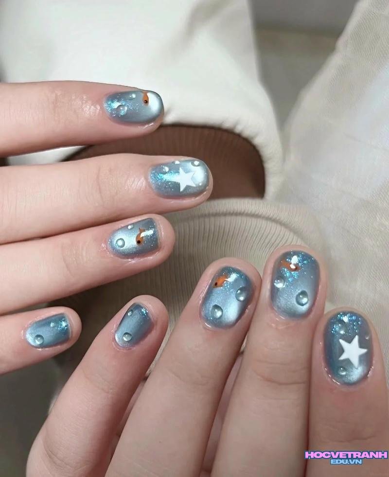 Tải về ảnh nail xanh dương miễn phí