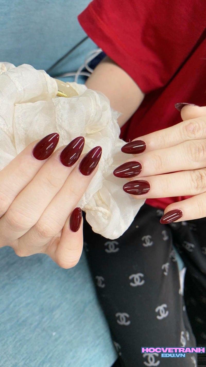 Tổng hợp ảnh nail 1 màu chất lượng nhất