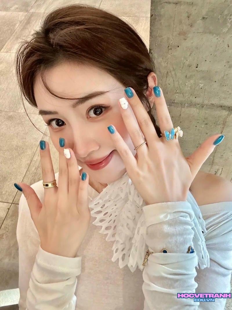 Tổng hợp ảnh nail 2 màu chất lượng nhất