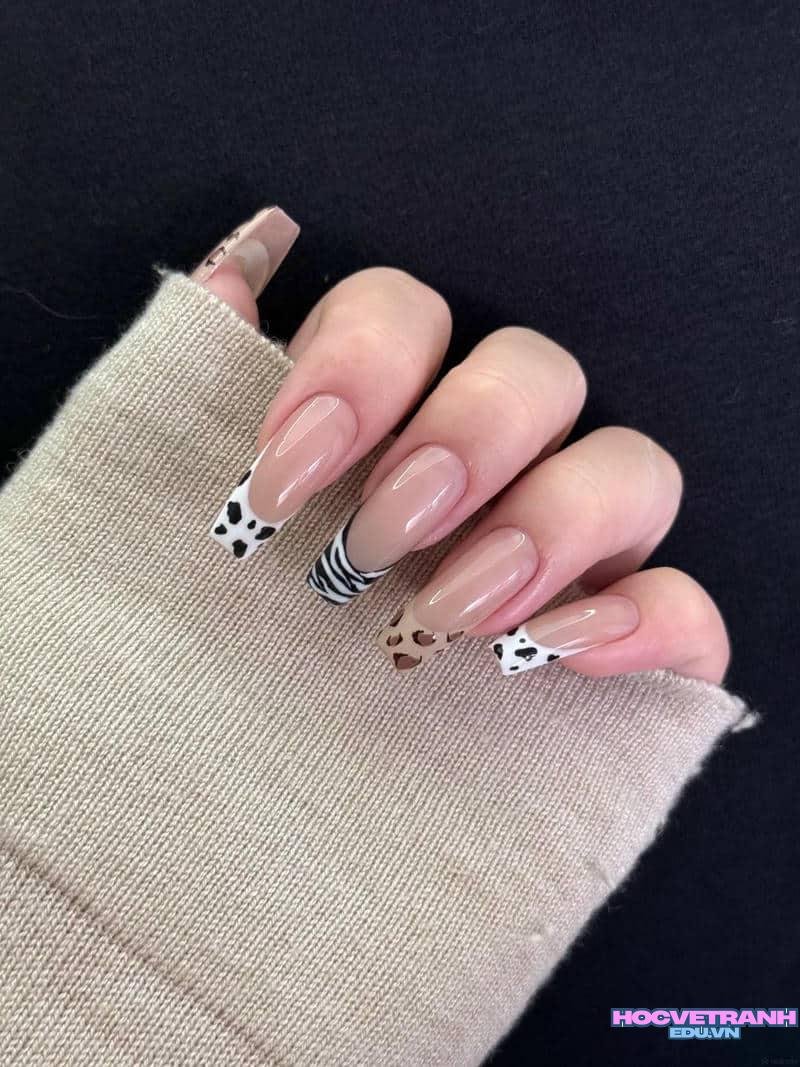 Tổng hợp ảnh nail bò sữa hot