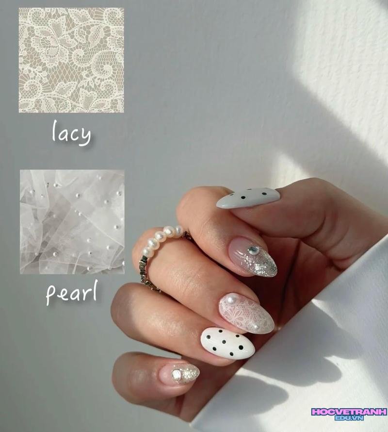 Tổng hợp ảnh nail chấm bi hot