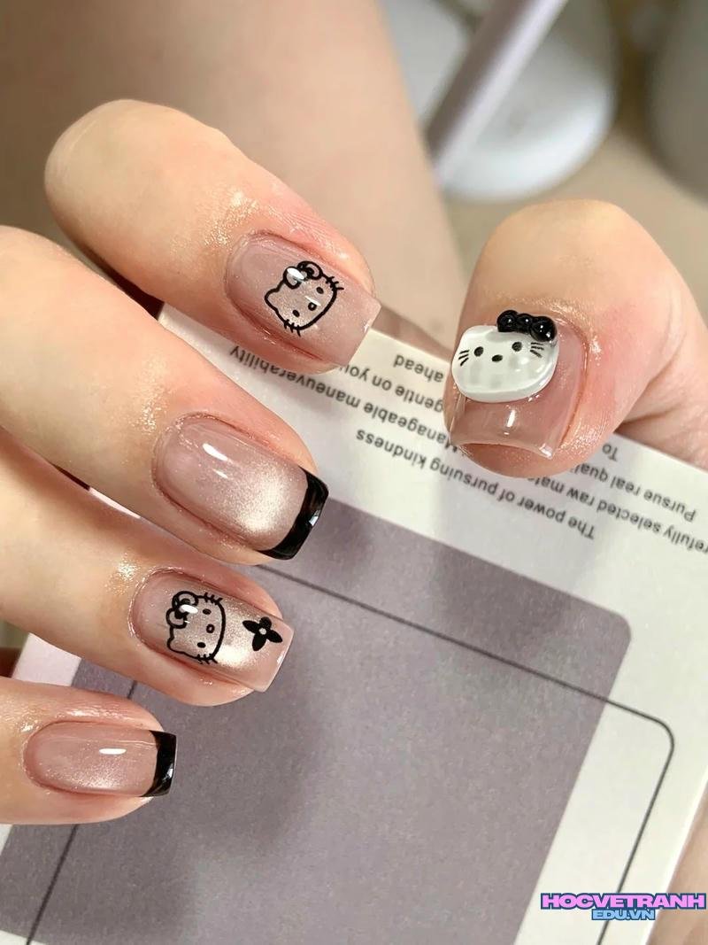 Tổng hợp ảnh nail con mèo hot