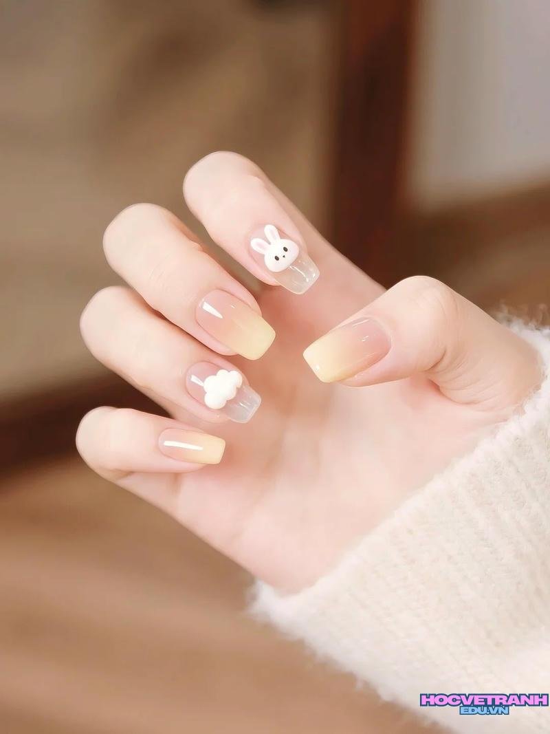 Tổng hợp ảnh nail con thỏ hot