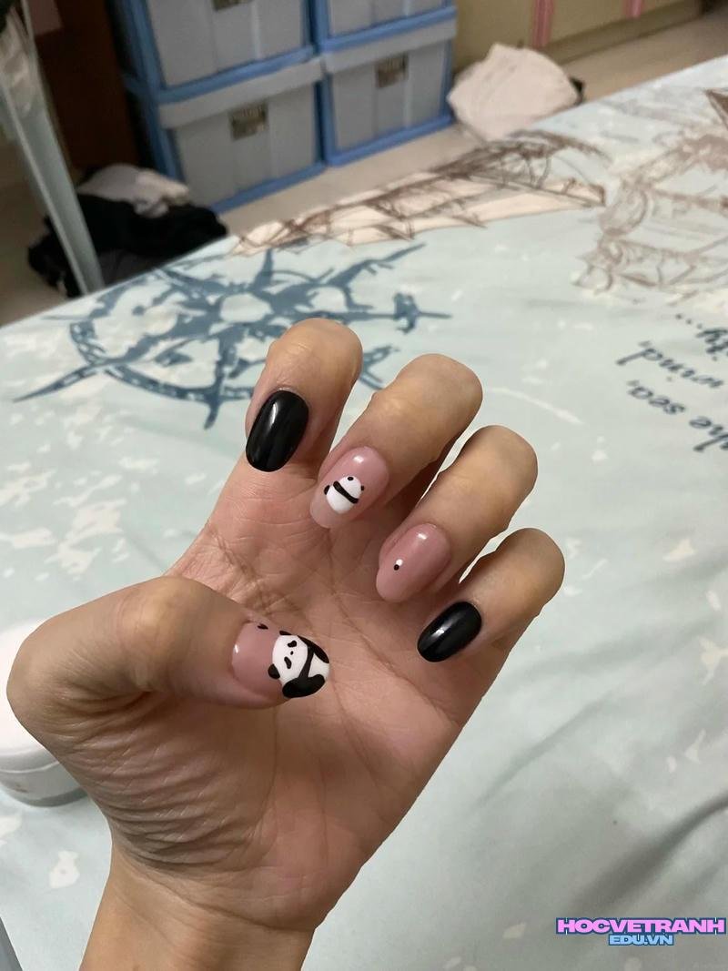 Tổng hợp ảnh nail gấu trúc hot