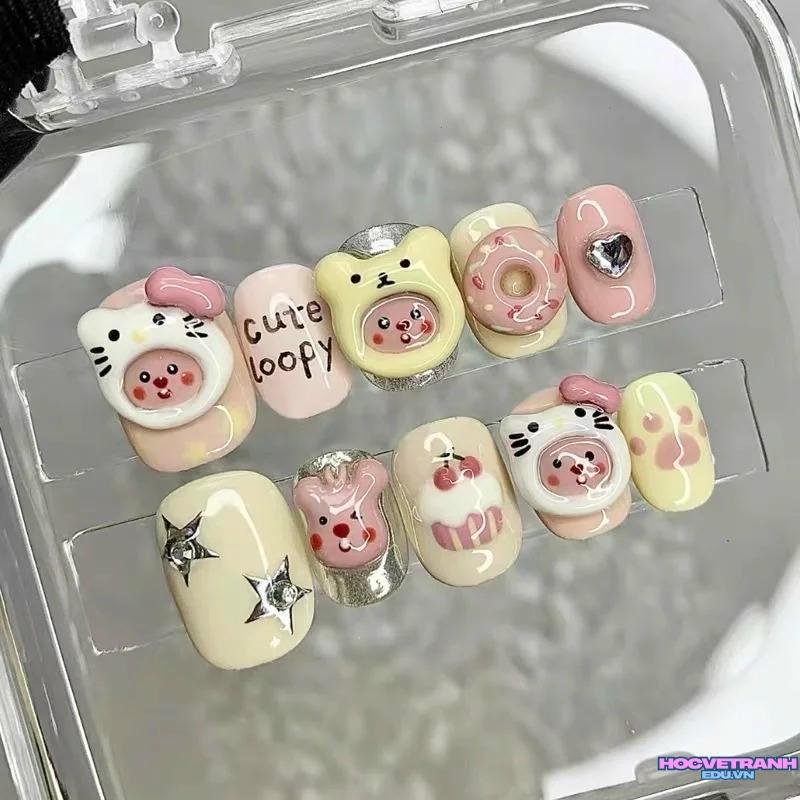Tổng hợp ảnh nail hình con vật hot